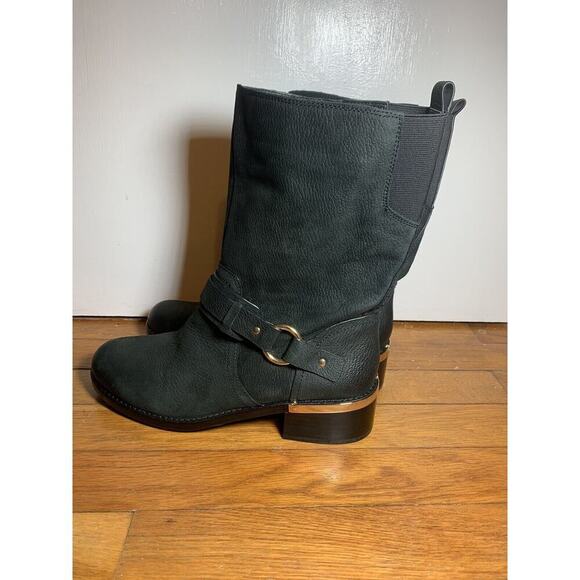 Vince Camuto Mid Boots Black 9 1/2 Old Money Parisian Princess - Picture 1 of 9